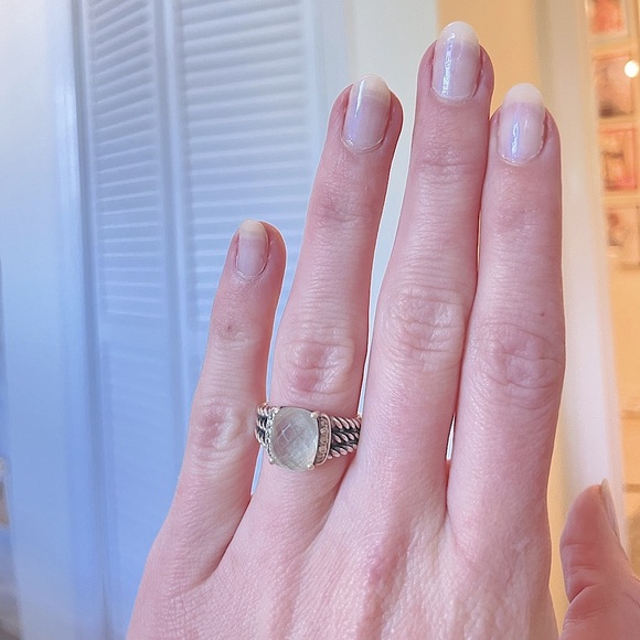 💯David Yurman Wheaton 10x8mm Prasiolite size 6 - Picture 13 of 16